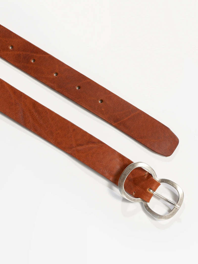 Sabas Leather Belt - Cognac.