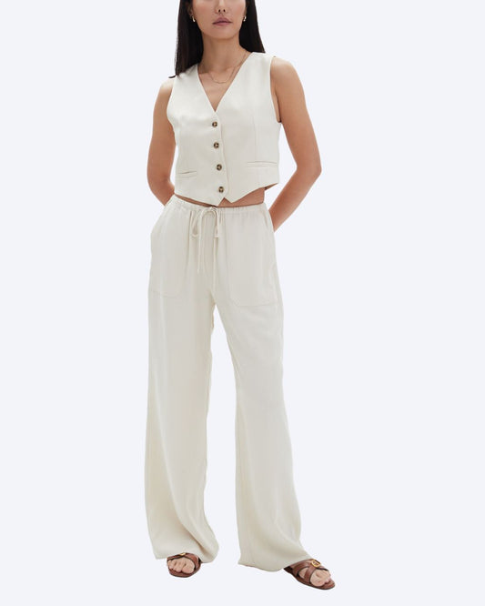 Willa Elastic Waistband Flowy Pants