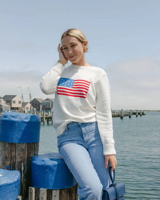 Women's American Flag Sweater