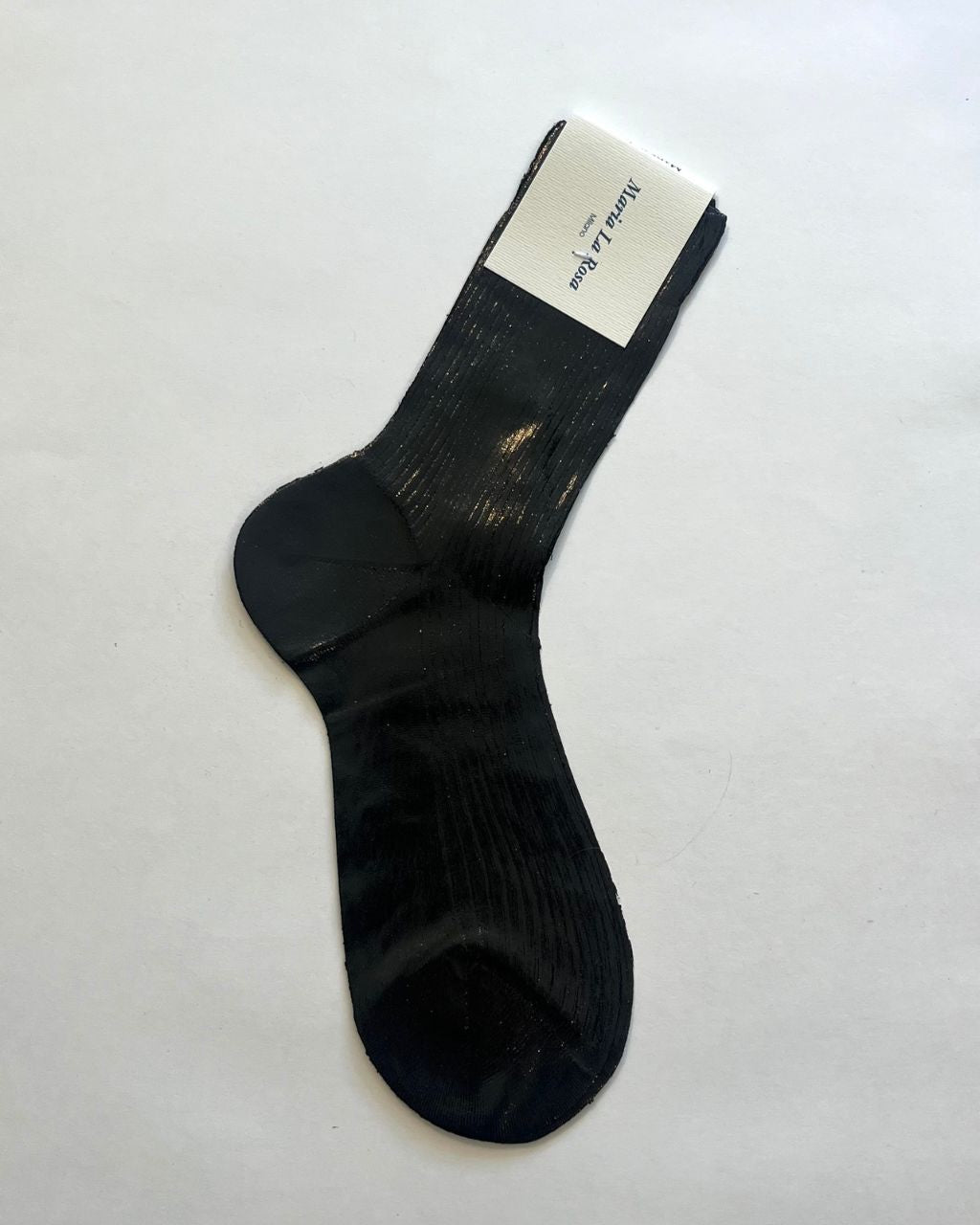 One Ribbed Laminated Socks