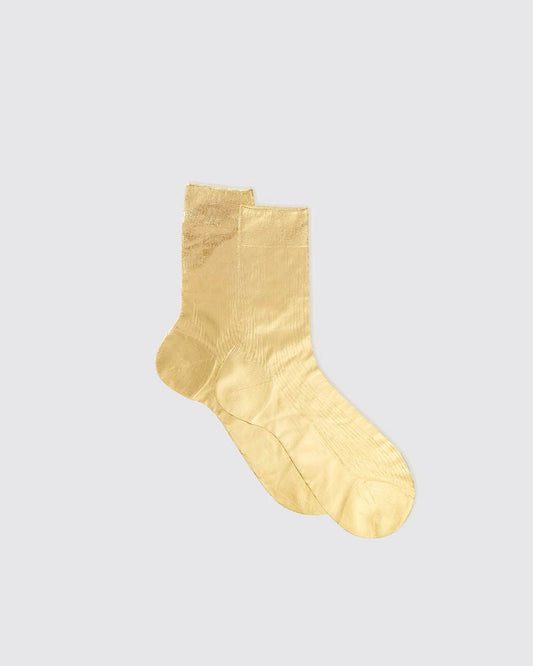 One Ribbed Laminated Socks