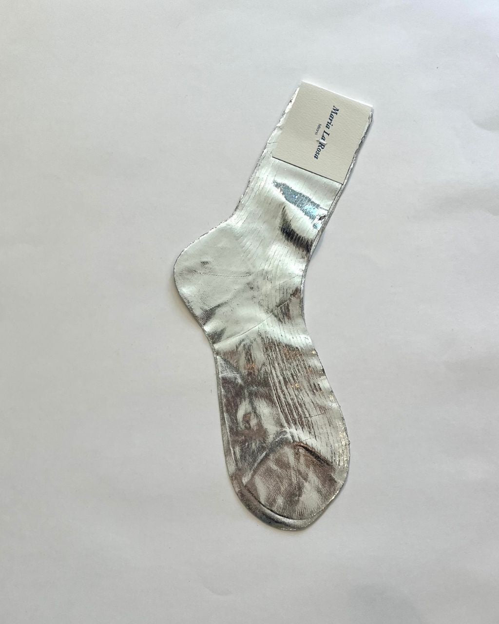 One Ribbed Laminated Socks