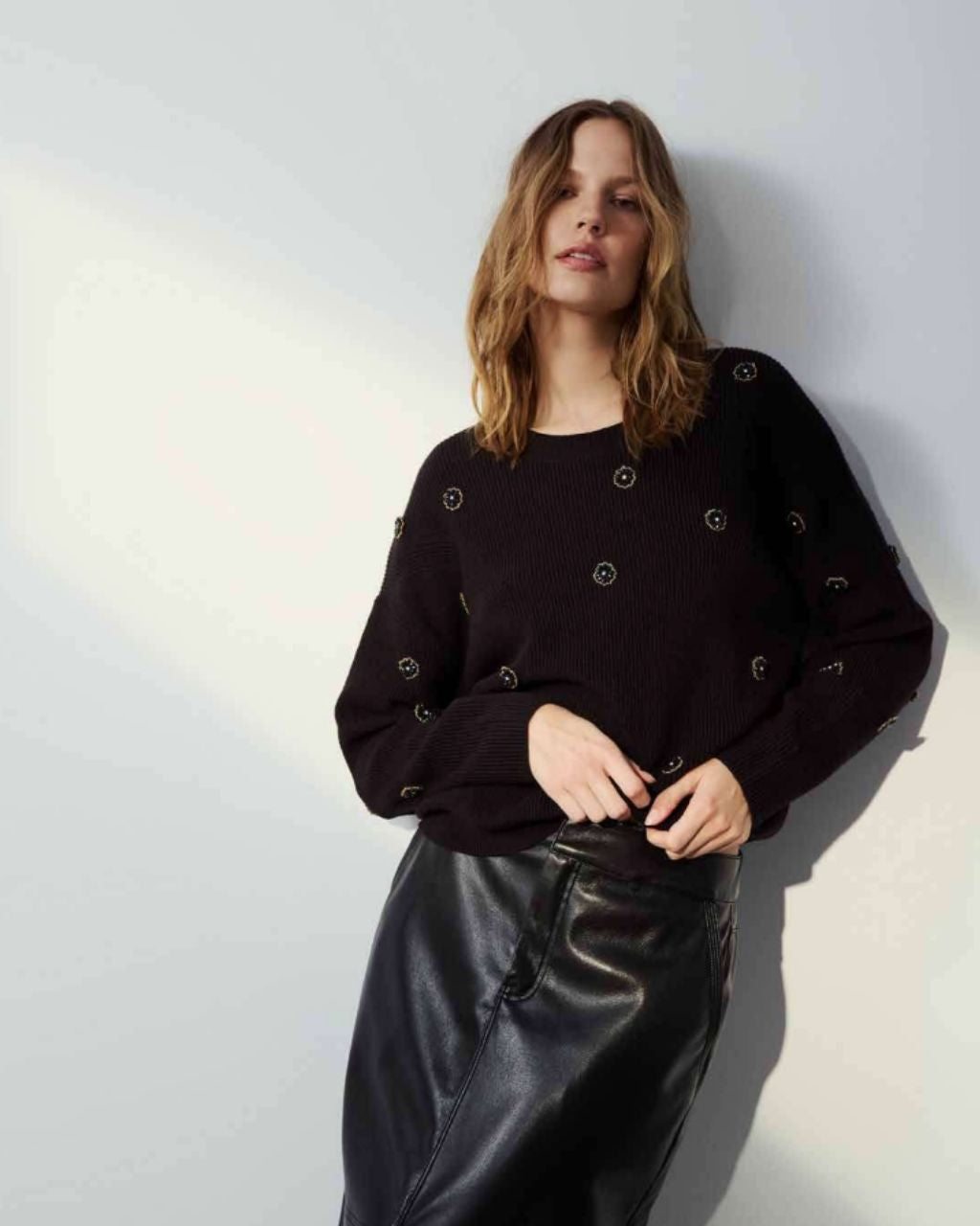 Marina Faux Leather Skirt