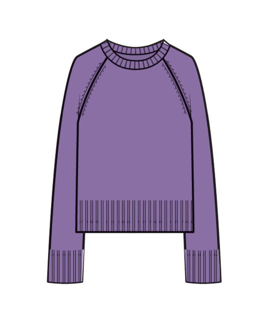 Cashmere Raglan Pullover with Fashioning