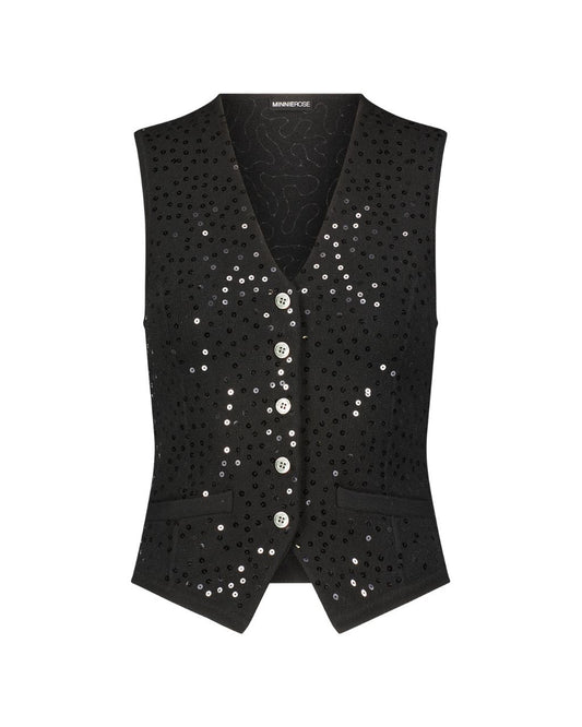 Viscose sequin vest