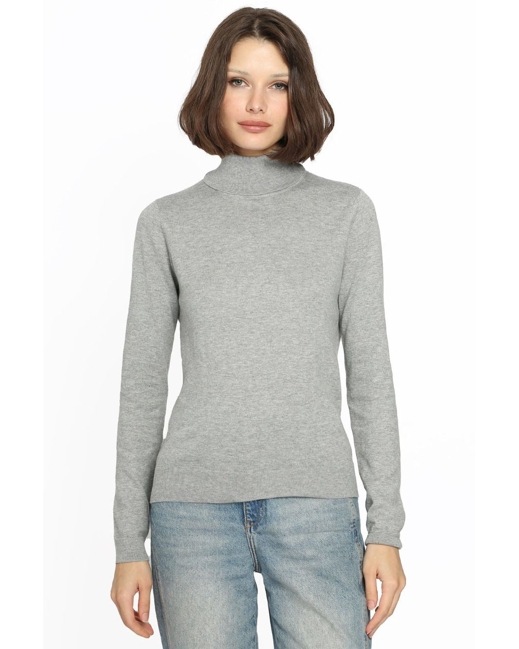 Cotton Cashmere Turtleneck