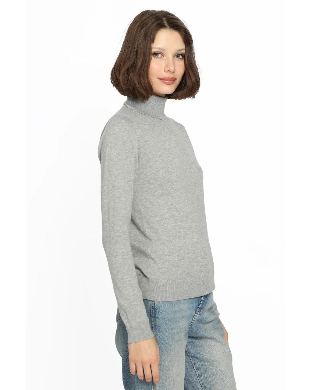 Cotton Cashmere Turtleneck