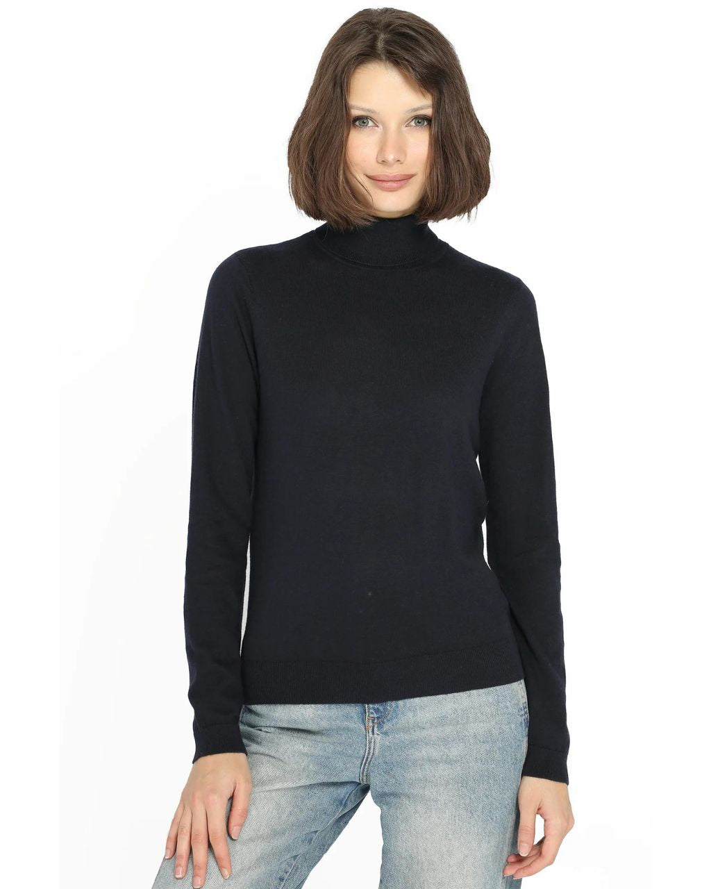 Cotton Cashmere Turtleneck