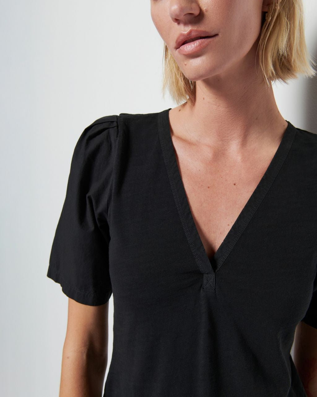 Joelene V-Neck Shortsleeve Top