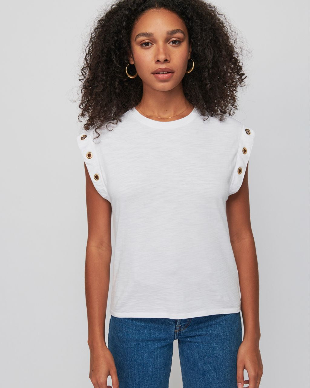 Oran Muscle Tee with Grommet