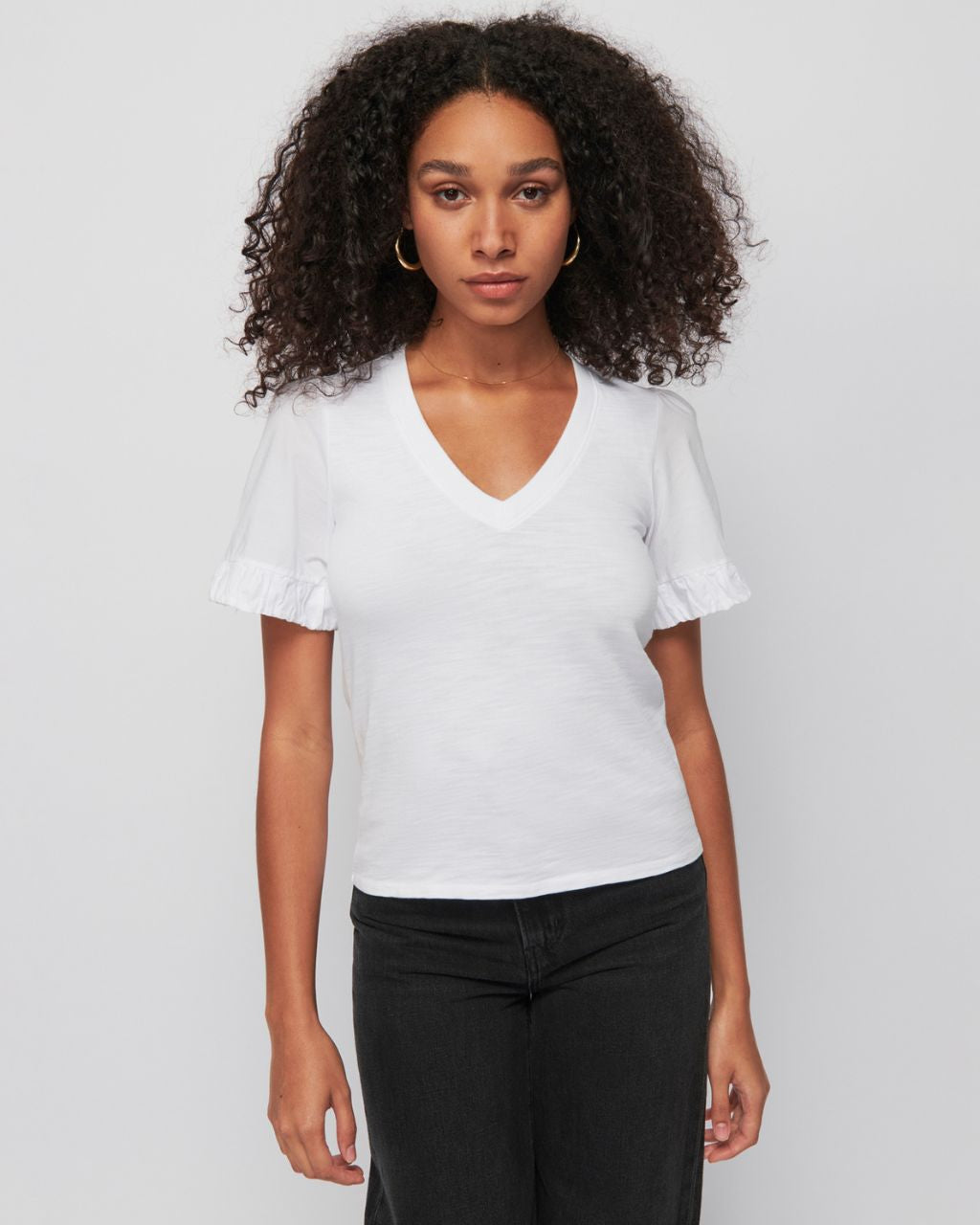 Sedona Tee with Poplin Elastic