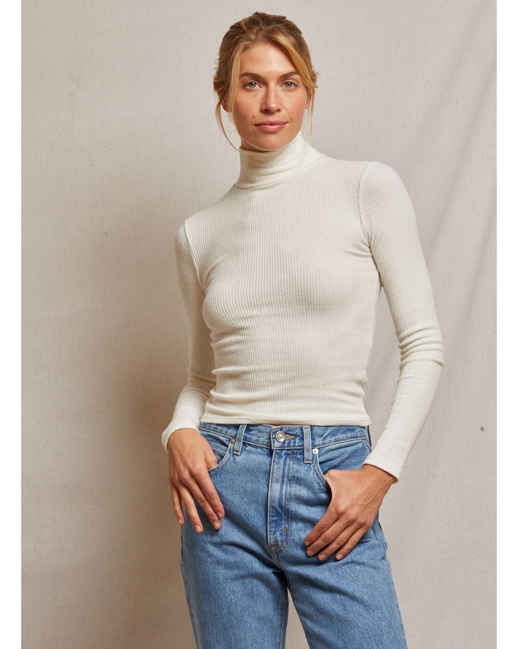 Noelle Sweater Rib Turtleneck