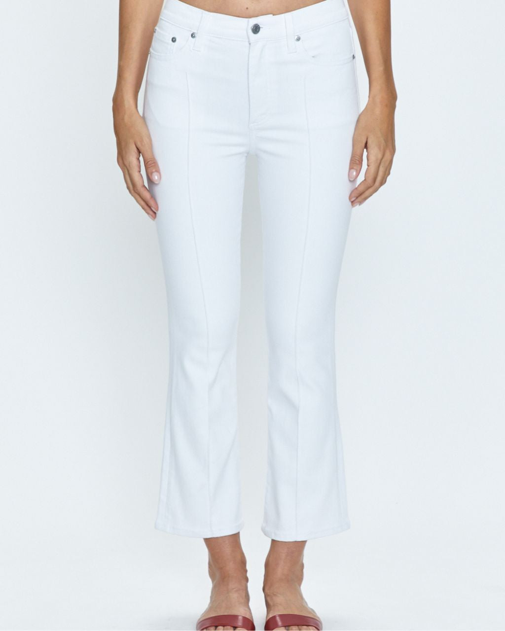 Lennon High Rise Crop Le Blanc