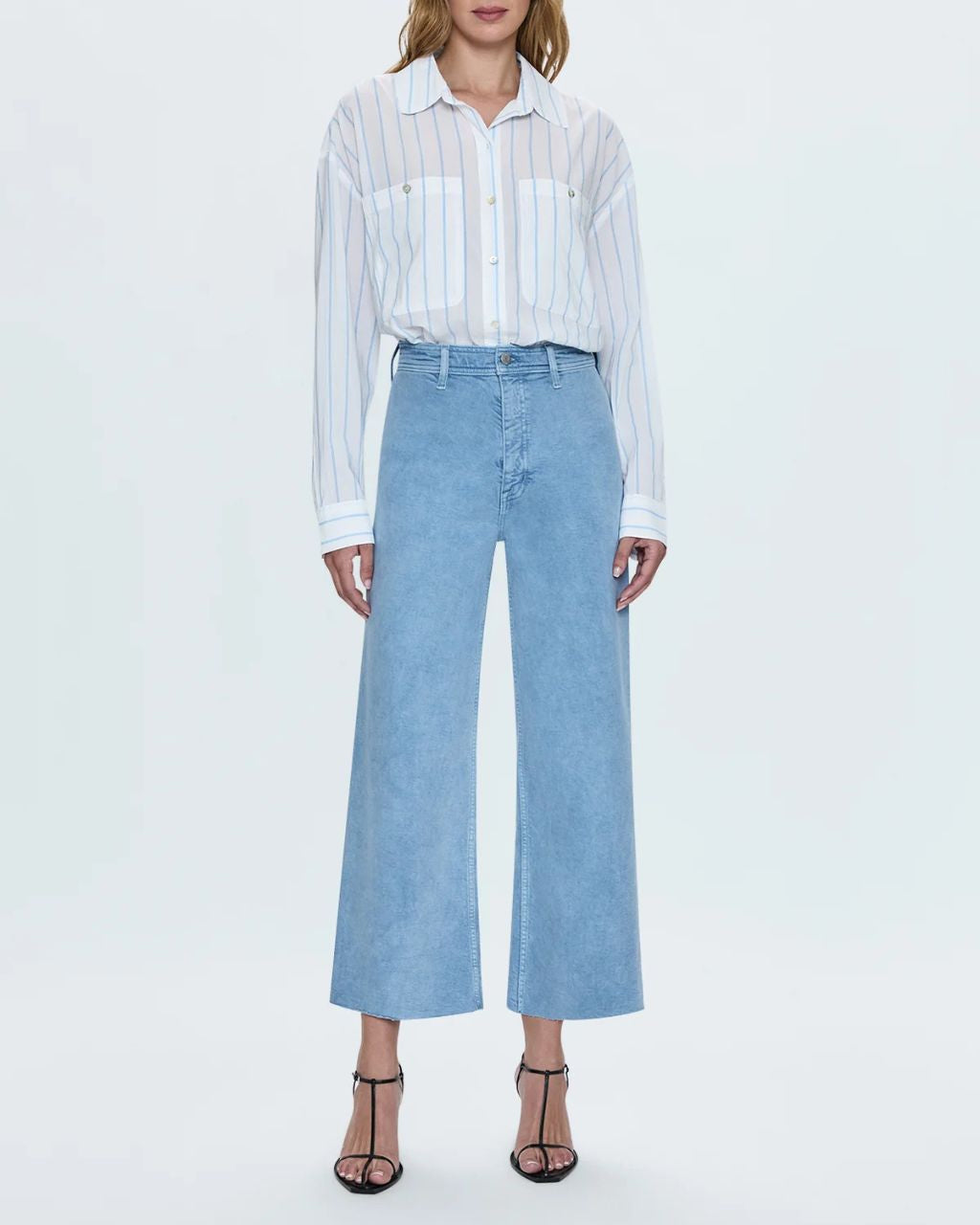 Penny Crop Pant - Frost Blue