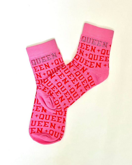 Pink Queen Socks