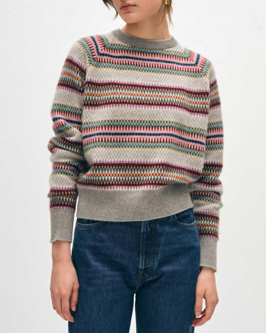 Multi Check Cashmere Sweater