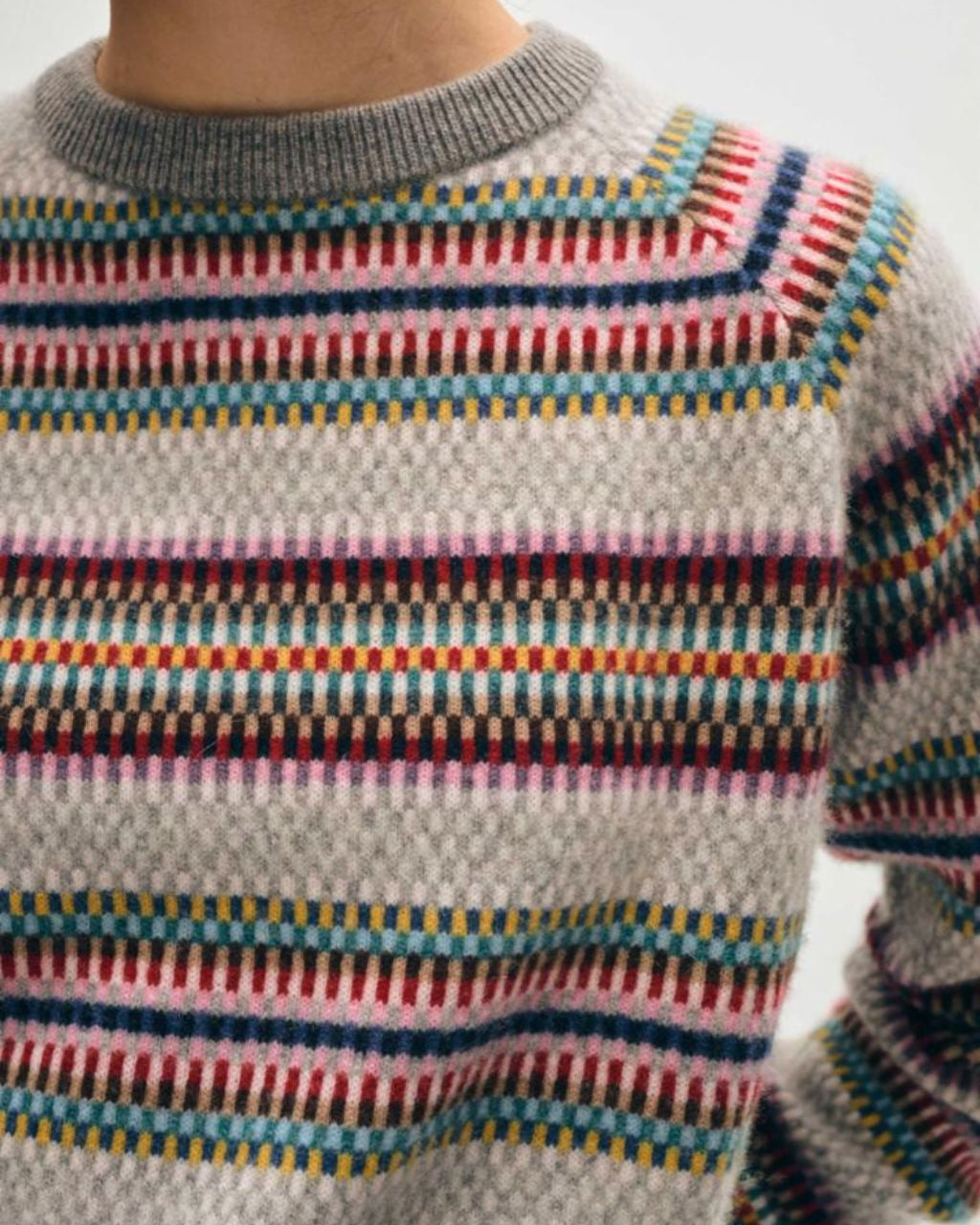 Multi Check Cashmere Sweater